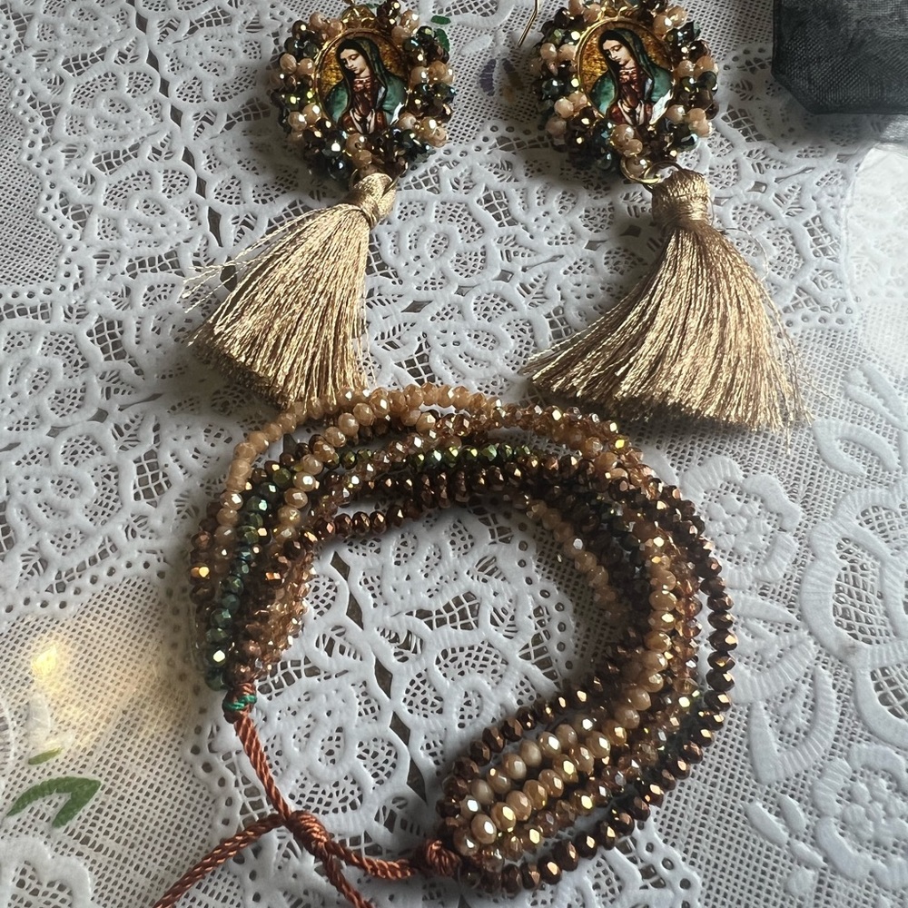 Bracelet earrings handmade